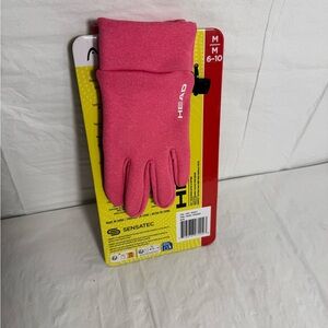 HEAD Pink Kids Gloves